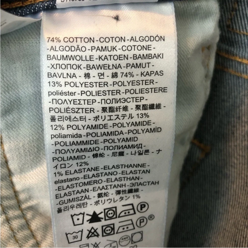 Men’s Levi’s Western Fit Denim Blue Jeans W32 L36